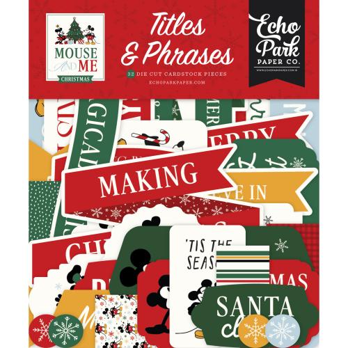 Echo Park Mouse And Me Christmas Titles & Phrases (MMC520032)