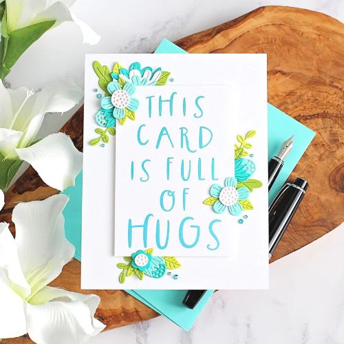 Spellbinders - This Card Is Full of Hugs Glimmer Hot Foil Plate