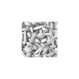 Doodlebug Mini Brads .125" 25/Pkg Lily White