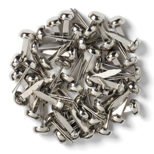 Doodlebug Design Silver Mini Brads (25pcs)