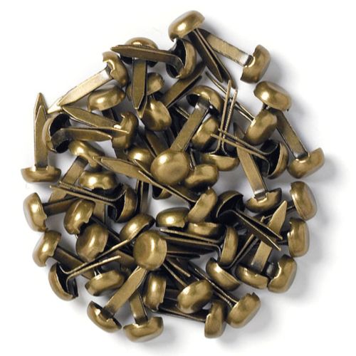 Doodlebug Design Antique Brass Mini Brads (25pcs)