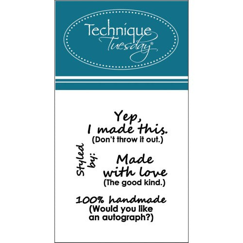 Technique Tuesday Clear Stamps 2"X2.5" Made With Love