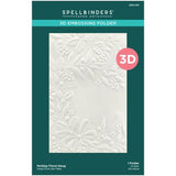 Spellbinders - 3D Embossing Folder - Holiday Floral Swag E3D-041