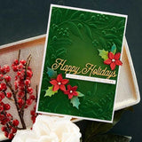 Spellbinders - 3D Embossing Folder - Holiday Floral Swag E3D-041