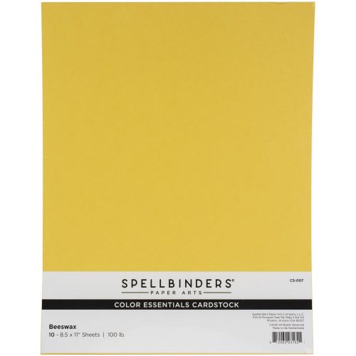 Spellbinders Color Essentials Cardstock 8.5"X11" 10/Pkg Beeswax