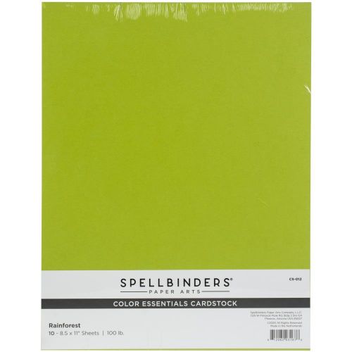 Spellbinders Color Essentials Cardstock 8.5"X11" 10/Pkg Rainforest