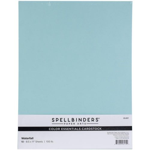 Spellbinders Color Essentials Cardstock 8.5"X11" 10/Pkg Waterfall