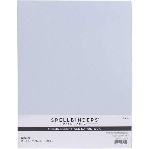 Spellbinders Color Essentials Cardstock 8.5"X11" 10/Pkg Glacier