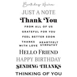 Spellbinders - Clear Stamps - Essential Sentiments STP-043