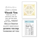 Spellbinders - Clear Stamps - Essential Sentiments STP-043