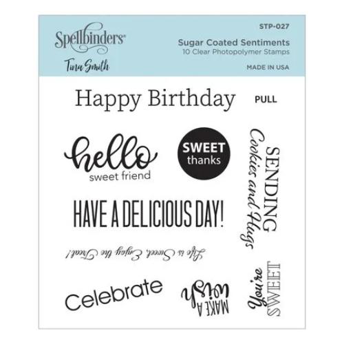 Spellbinders - Clear Stamps - Sugar Coated Sentiments STP-027
