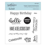 Spellbinders - Clear Stamps - Sugar Coated Sentiments STP-027