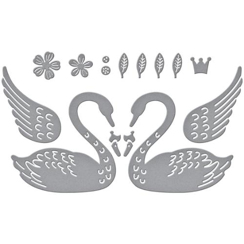 Spellbinders - Cutting Dies - Heart Swans S4-1120