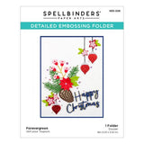 Spellbinders - Detailed Embossing Folder - Forevergreen SES-026