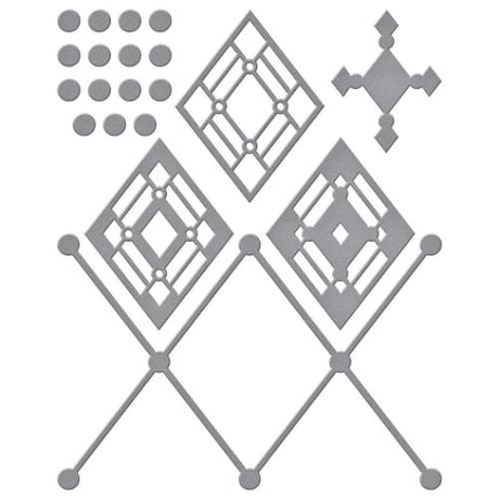 Spellbinders - Cutting Dies - Kaleidoscope Argyle S4-1128