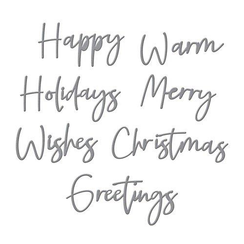 Spellbinders - Cutting Dies - Create a Christmas Sentiment S4-1134