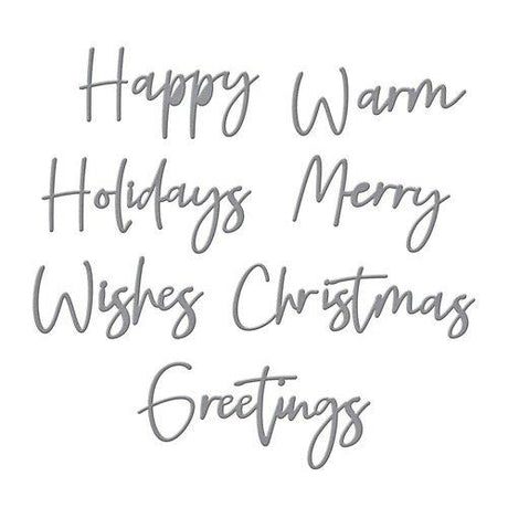 Spellbinders - Cutting Dies - Create a Christmas Sentiment S4-1134