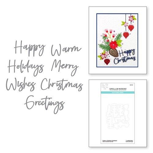 Spellbinders - Cutting Dies - Create a Christmas Sentiment S4-1134