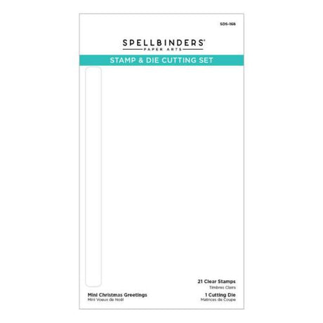 Spellbinders - Stamp & Die Cutting Set - Mini Christmas Greetings SDS-168