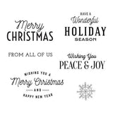 Spellbinders - Clear Stamps - Christmas Time Sentiments STP-056