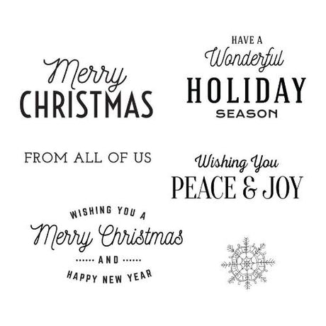 Spellbinders - Clear Stamps - Christmas Time Sentiments STP-056