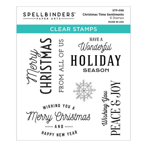 Spellbinders - Clear Stamps - Christmas Time Sentiments STP-056
