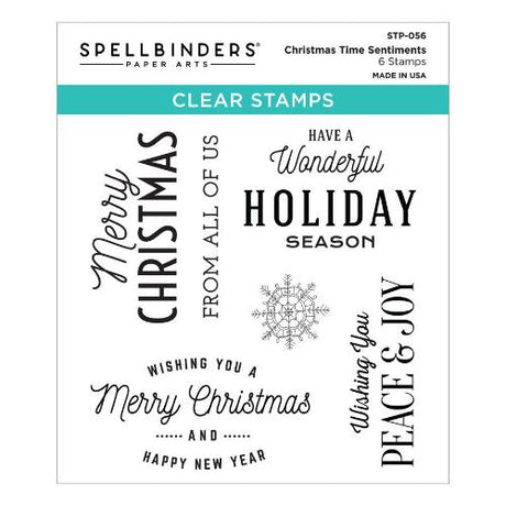 Spellbinders - Clear Stamps - Christmas Time Sentiments STP-056