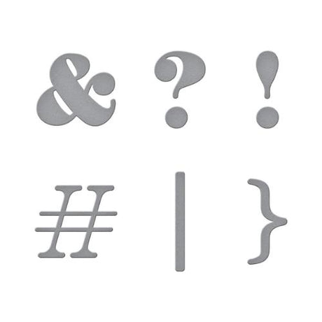 Spellbinders - Cutting Dies - Be Bold Punctuation & More S1-042