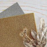 Spellbinders - Pop-Up Die Cutting Glitter Foam Sheets - Gold & Silver