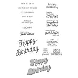 Spellbinders - Stamp & Die Cutting Set - Many Birthdays SDS-172
