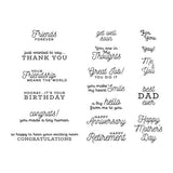 Spellbinders - Clear Stamps - Sentiments for You STP-079