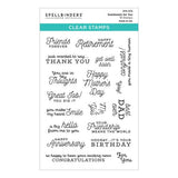 Spellbinders - Clear Stamps - Sentiments for You STP-079
