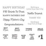 Spellbinders - Clear Stamps - We All Dance Sentiments STP-082