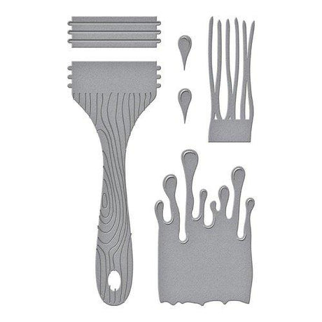 Spellbinders - Cutting Dies - Artful Brush S3-439