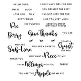Spellbinders - Clear Stamps - Perfect Pie & Fillings STP-105