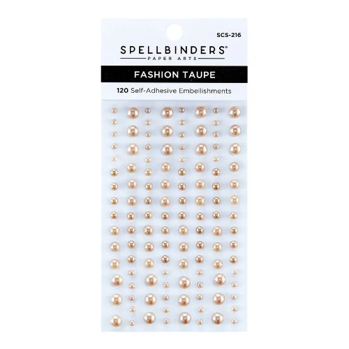 Spellbinders - Fashion Taupe Color Essentials Pearl Dots