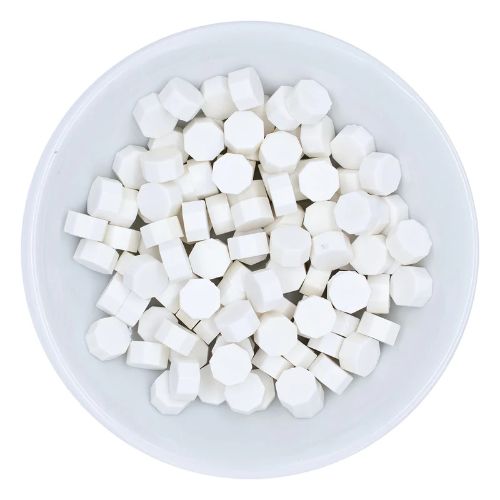 Spellbinders - White Wax Beads