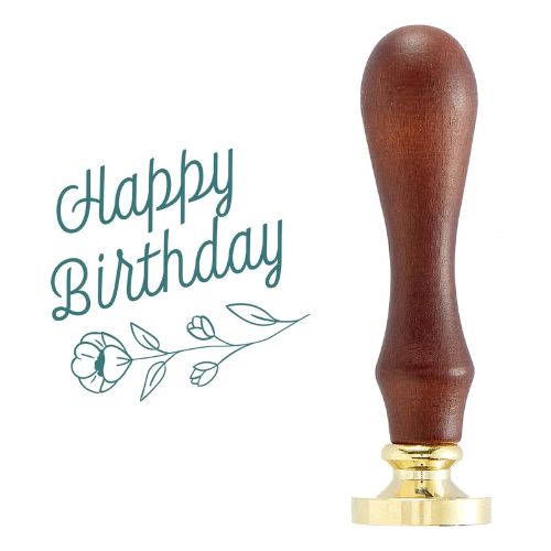 Spellbinders - Sweet Happy Birthday Brass Wax Seal with Handle