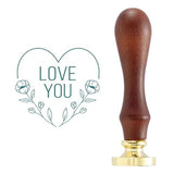 Spellbinders - Love You Heart Brass Wax Seal with Handle