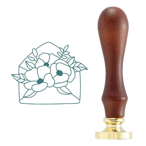 Spellbinders - Sending Flowers Brass Wax Seal with Handle