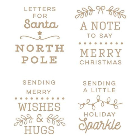 Spellbinders - Hot Foil Plates - Christmas Mailbox Greetings GLP-352