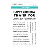 Spellbinders - Clear Stamps - Sweet & Savory Sentiments STP-138