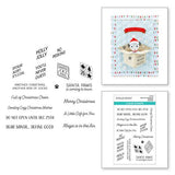 Spellbinders - Santa Paws Sentiments Clear Stamps