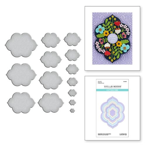 Spellbinders - Essential Floral Reflection Etched Dies