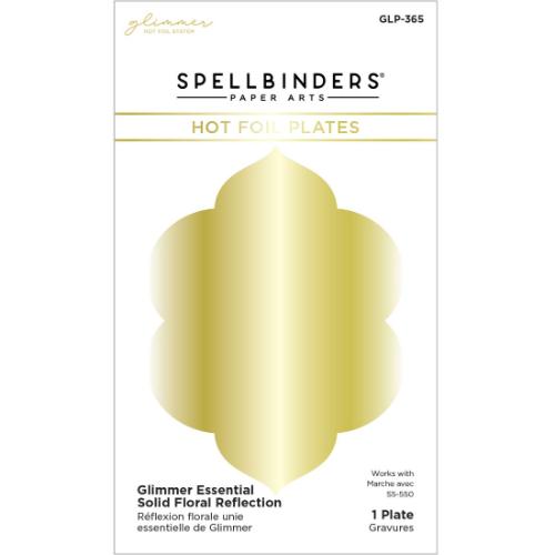 Spellbinders - Hot Foil Plates - Glimmer Essential Solid Floral Reflection GLP-365