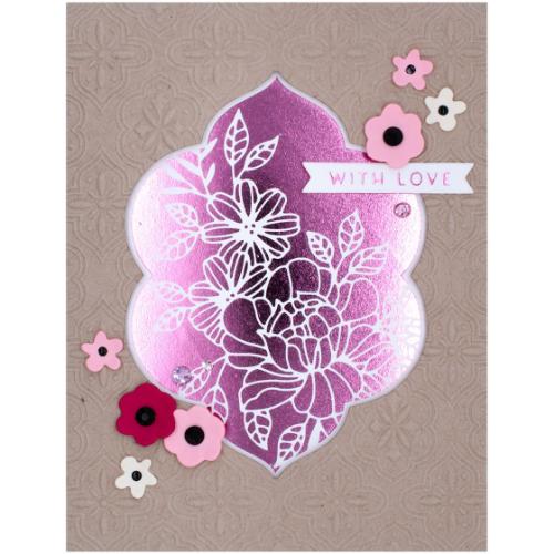 Spellbinders - Hot Foil Plates - Glimmer Essential Solid Floral Reflection GLP-365