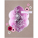 Spellbinders - Hot Foil Plates - Glimmer Essential Solid Floral Reflection GLP-365