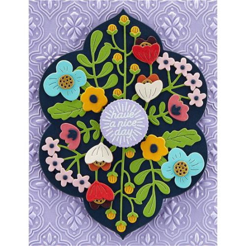 Spellbinders - Clear Stamps - Floral Reflections Sentiments STP-162