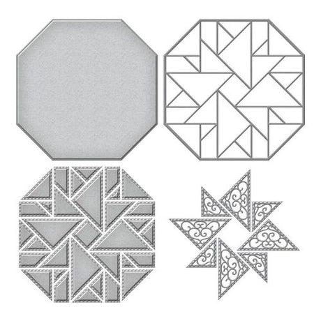 Spellbinders - Layered Windmill Etched Dies