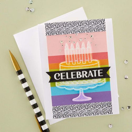 Spellbinders - Birthday Basics Etched Dies by Simon Hurley